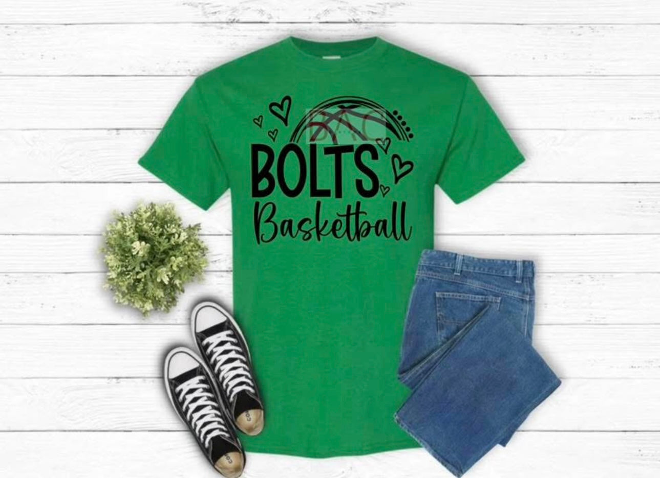 Bolts Basketball Hearts