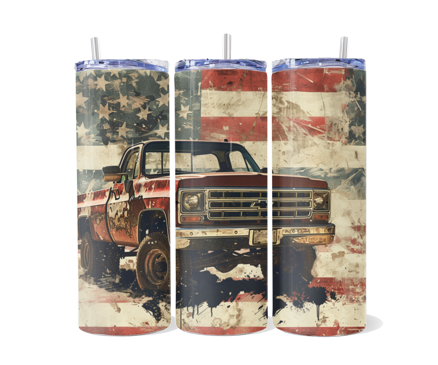 Chevy Flag Tumbler