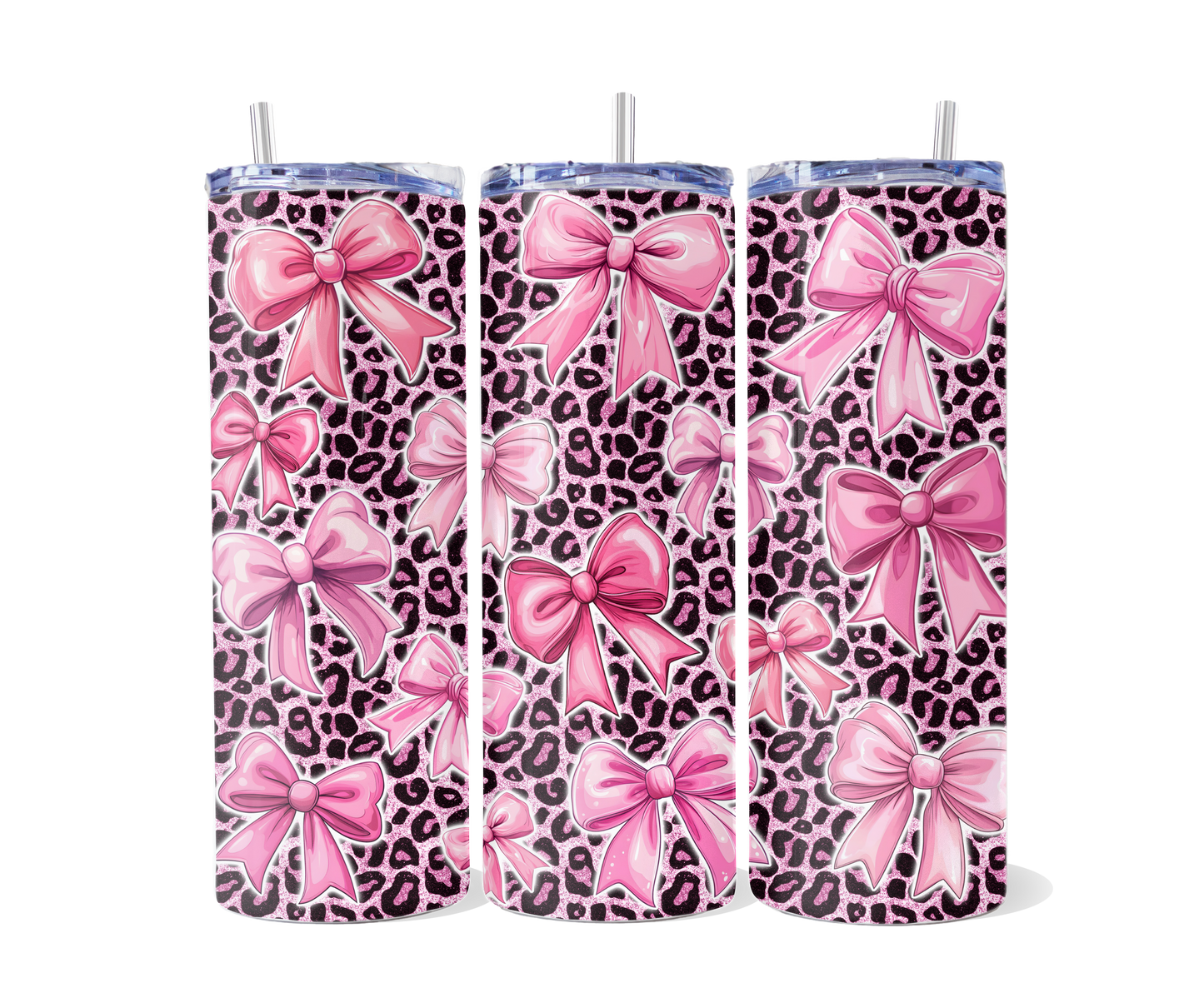 Leopard Bow Tumbler