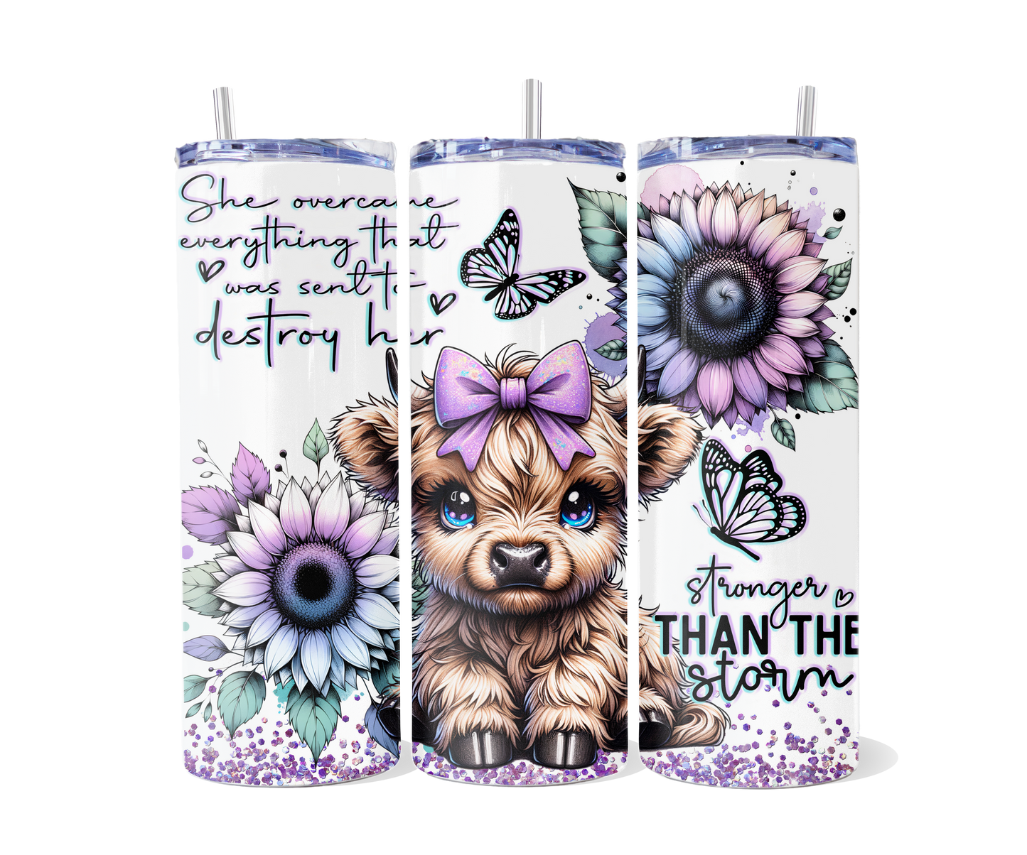 Stronger Than The Storm Highland Tumbler