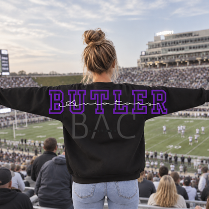 Custom Hollow Text Statement Back