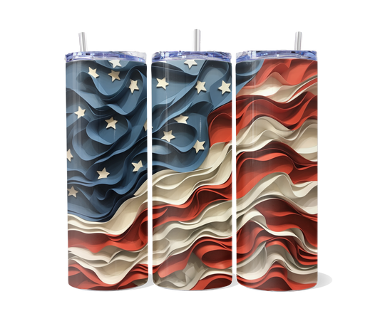 3D Waving Flag Tumbler