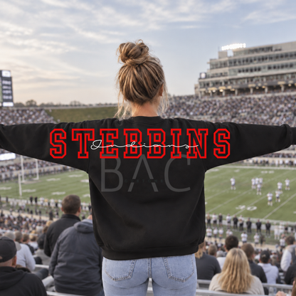 Custom Hollow Text Statement Back