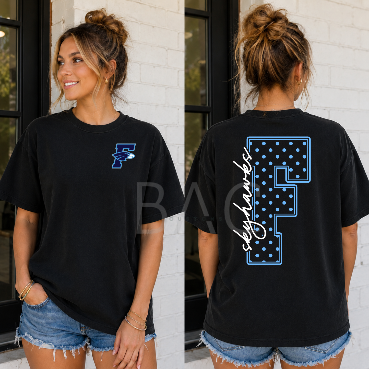 Custom School Polka dot