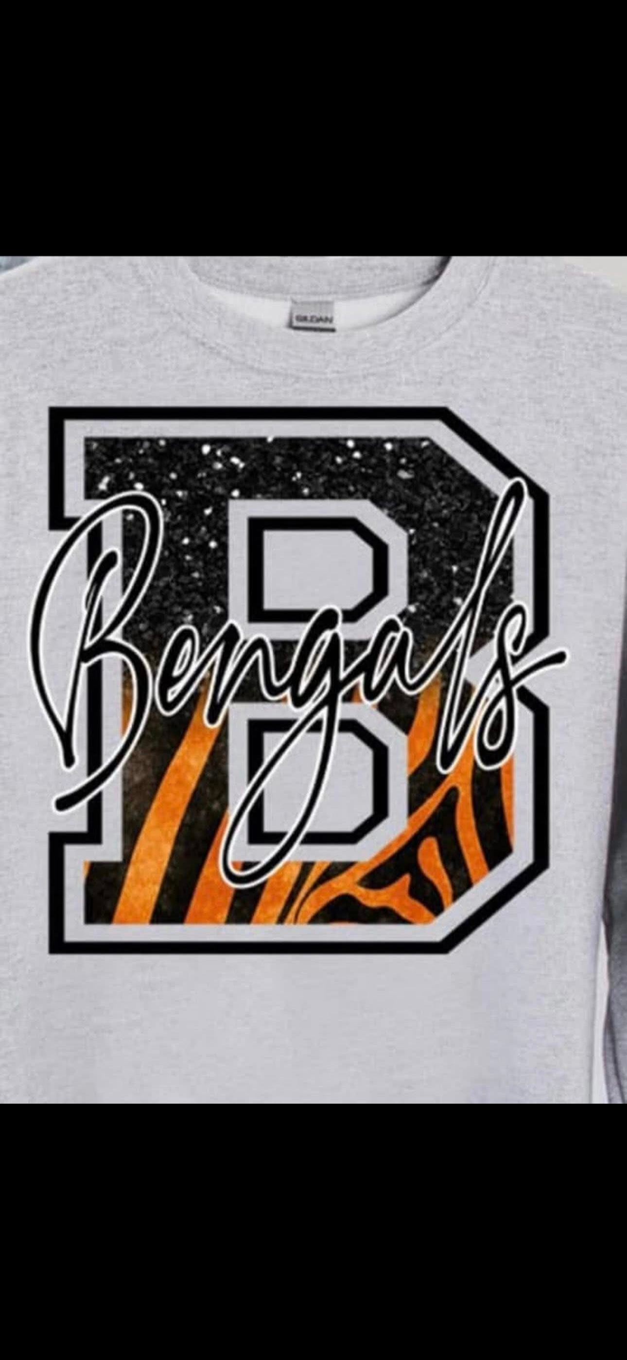 Bengals Glitter Crewneck