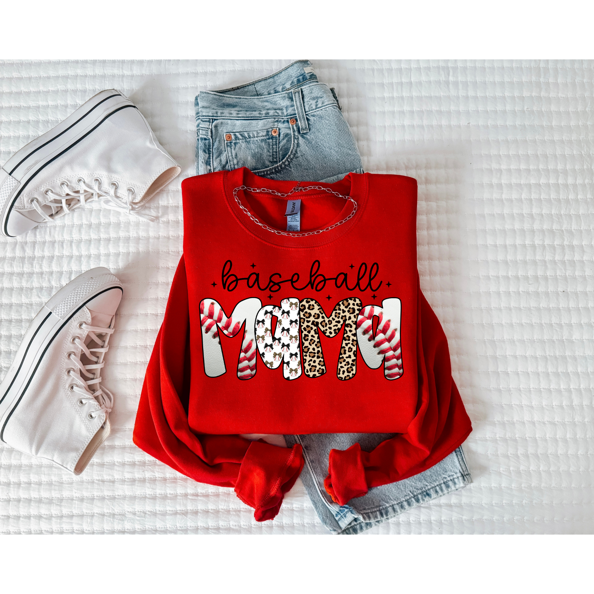 Baseball Mama Leopard