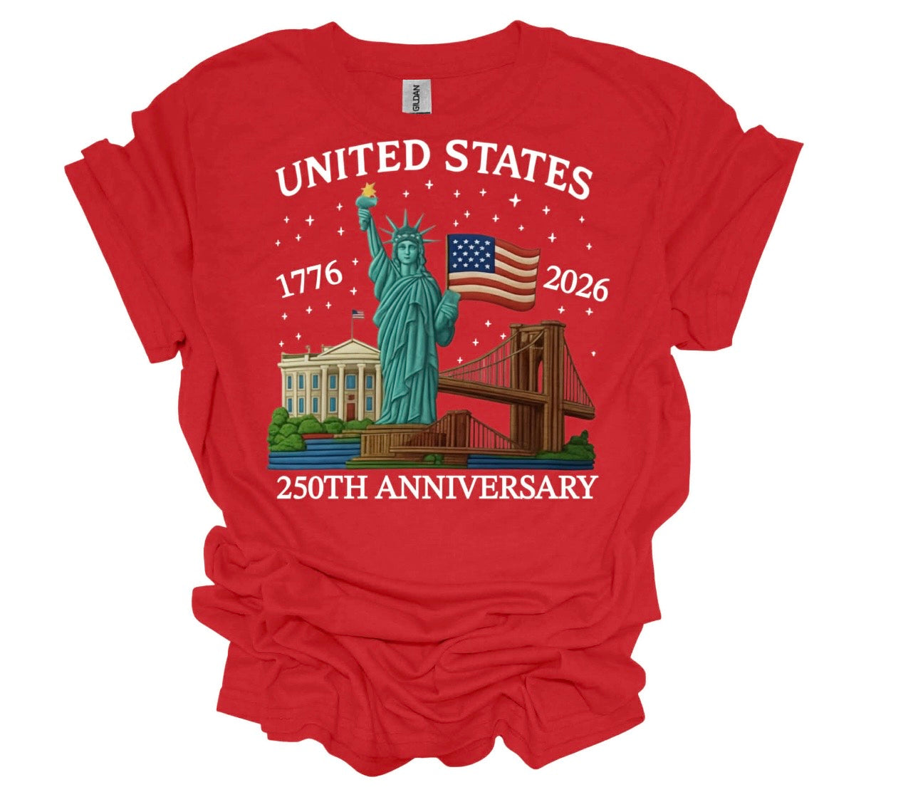 United States 250th Anniversary Red