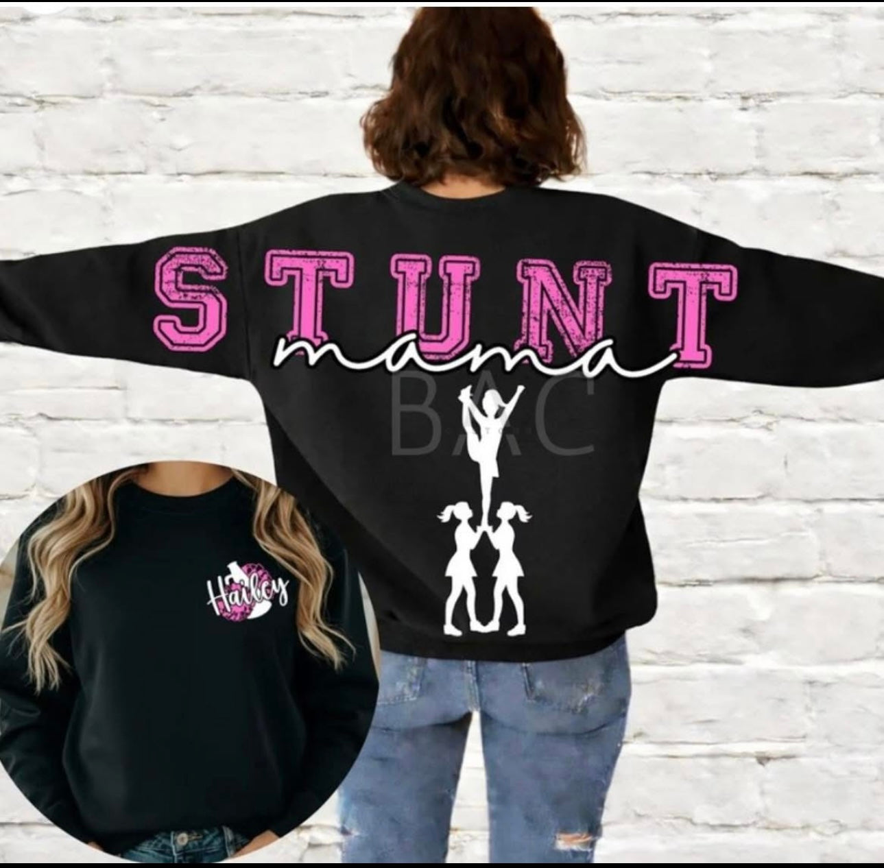 Stunt Mama Statement Back