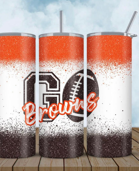 Browns Glitter Tumbler