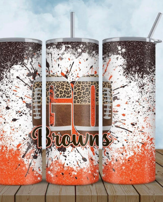 Browns Splatter Tumbler