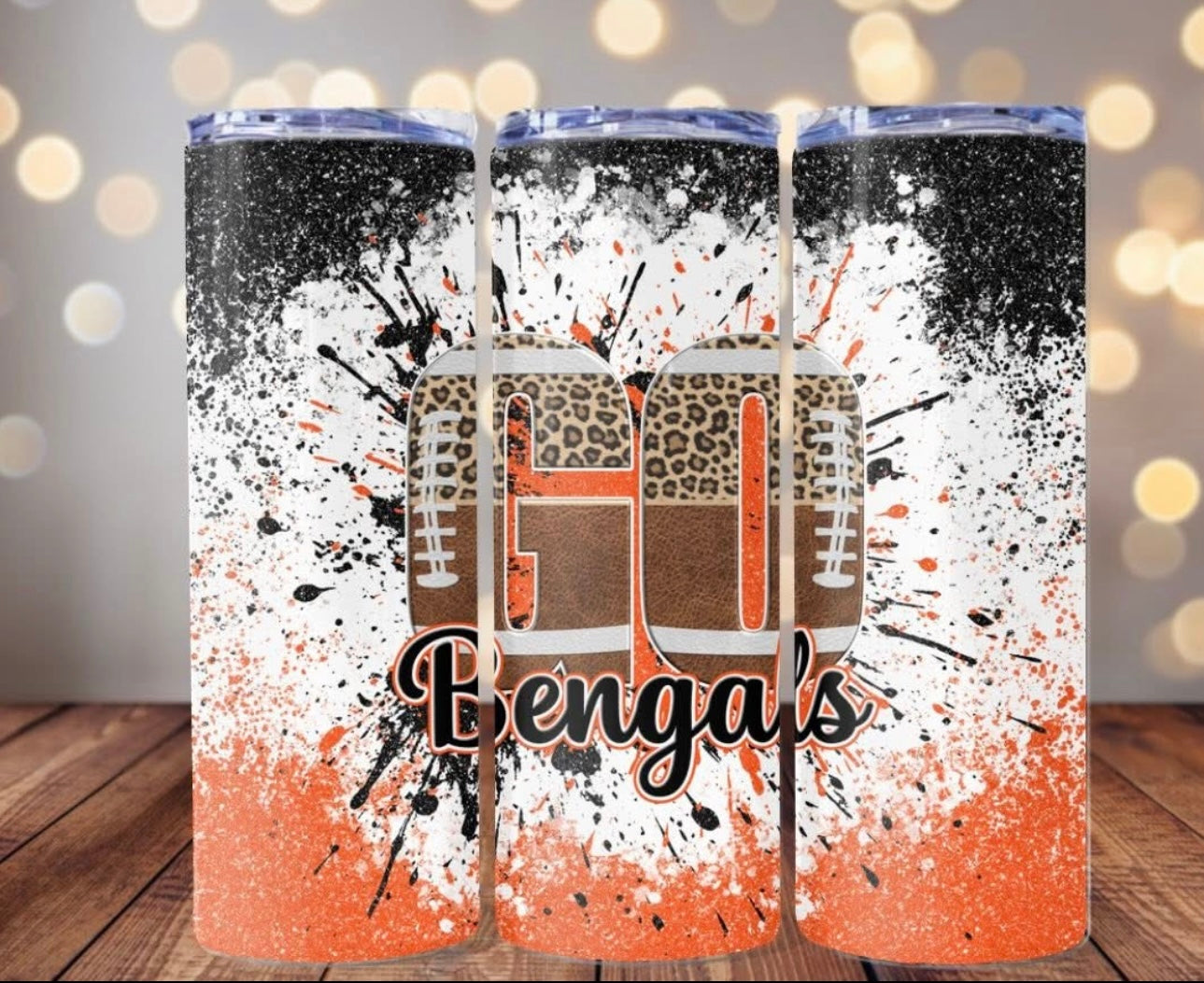 Bengals Splatter Tumbler