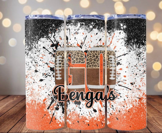 Bengals Splatter Tumbler
