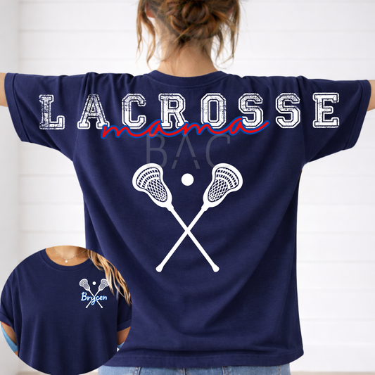 Lacrosse Custom Statement Back Tee