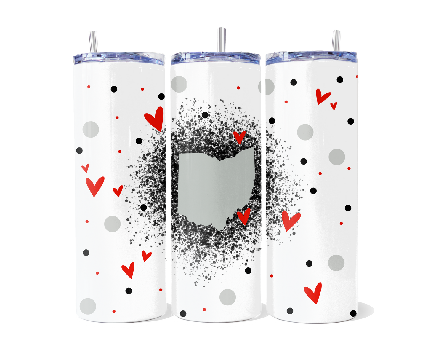 Ohio Splatter Tumbler