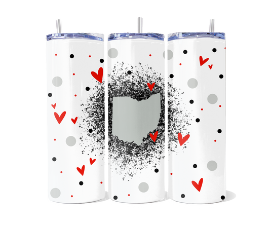 Ohio Splatter Tumbler