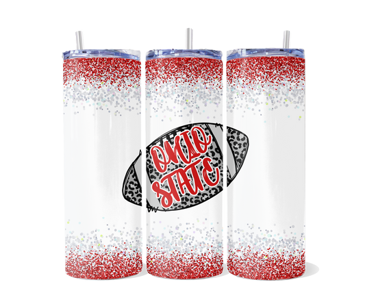 Leopard Ohio State Tumbler