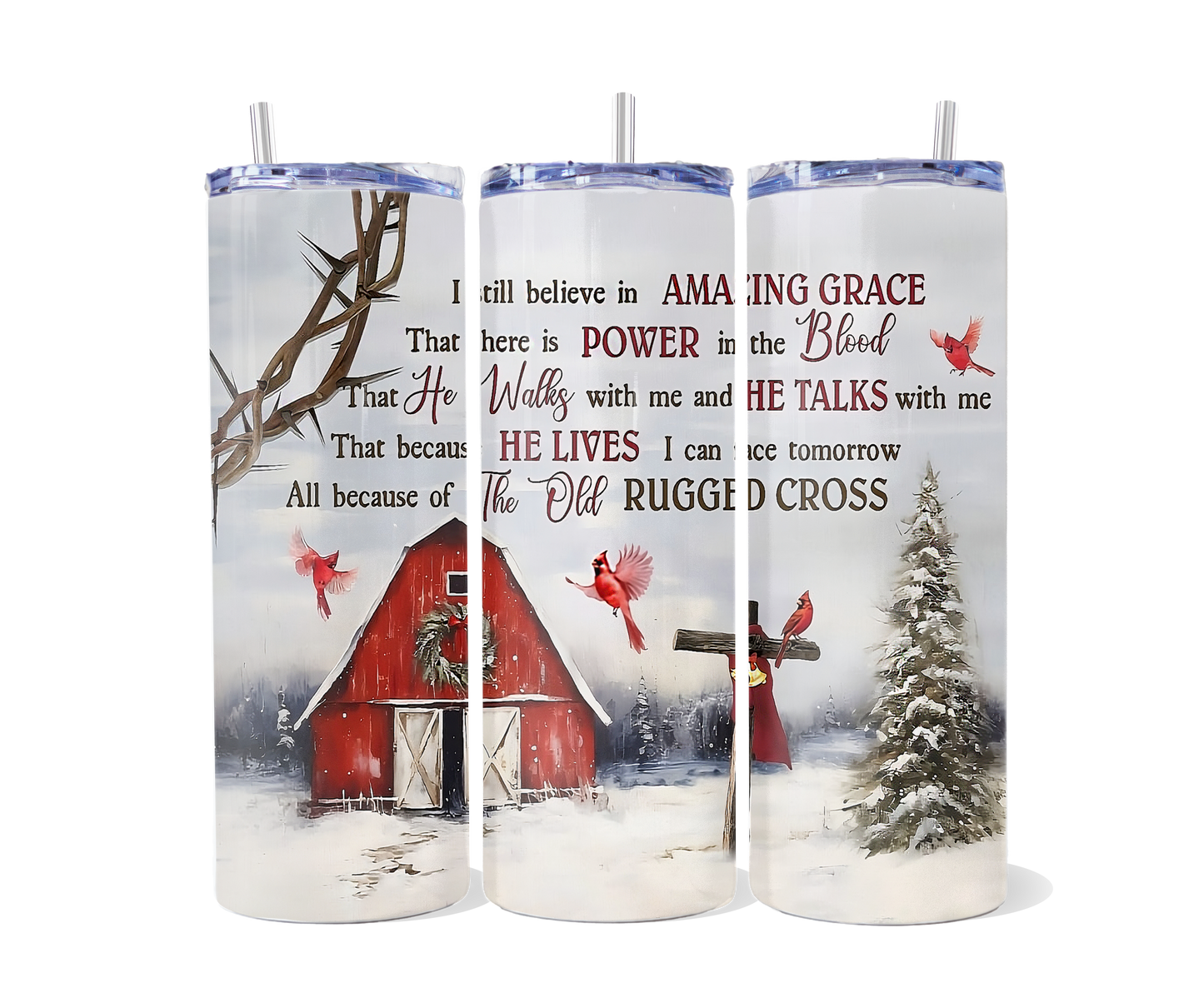 Amazing Grace Cardinal Tumbler