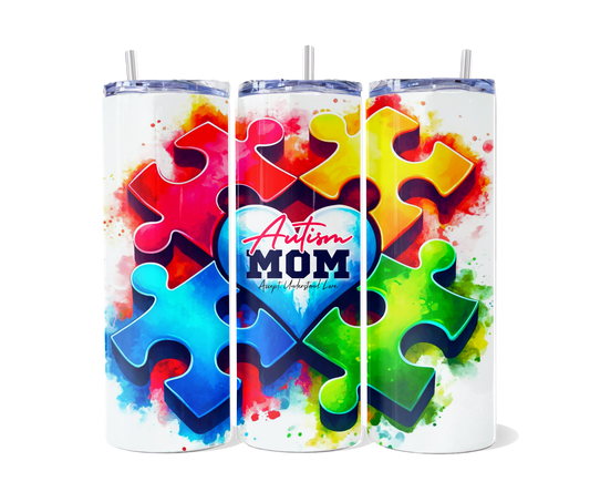 Autism Mom Tumbler