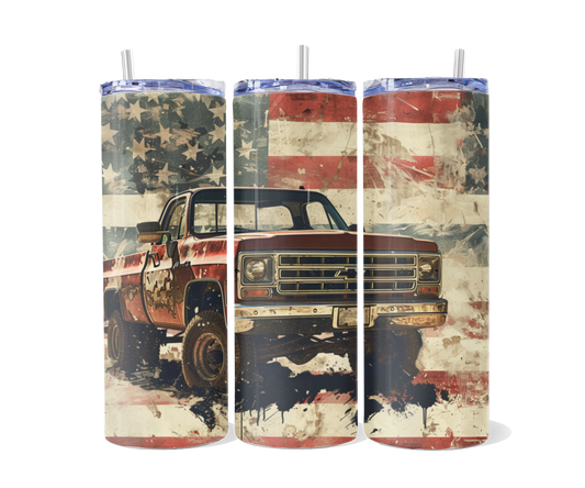 Chevy Flag Tumbler