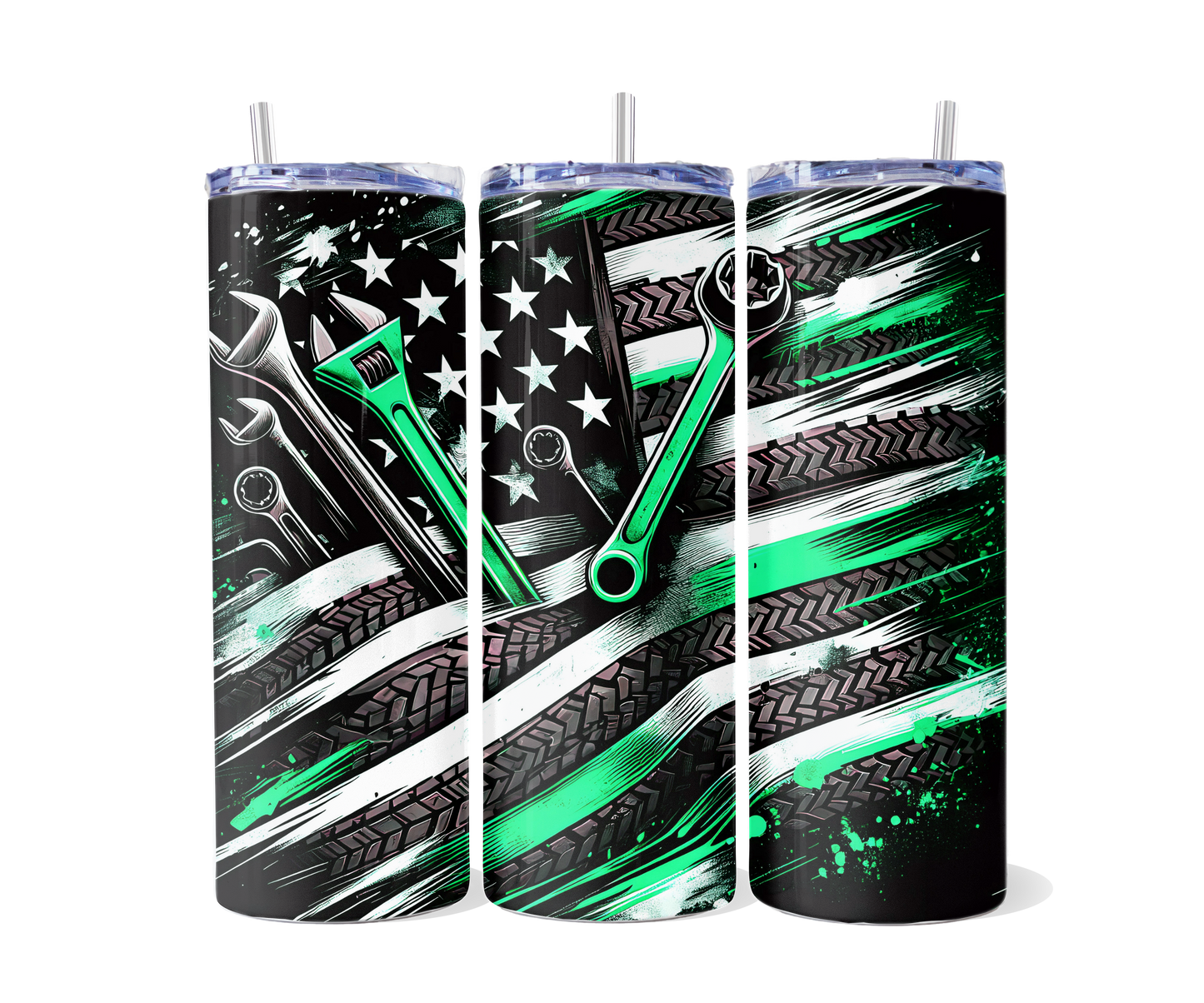 Green Wrench Tumbler
