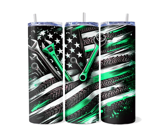 Green Wrench Tumbler