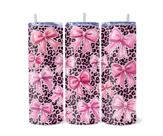 Leopard Bow Tumbler