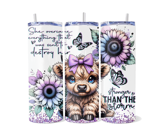 Stronger Than The Storm Highland Tumbler