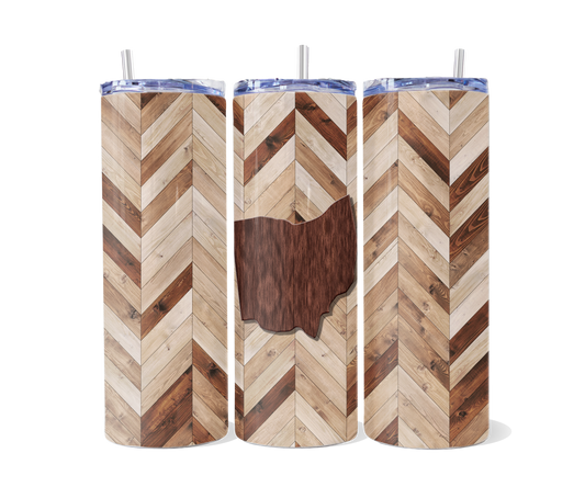 Ohio Woodgrain Tumbler